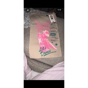 David‎ Bowie Let's Dance Licensed Band Tee Shirt X Large Beige Graphic NWT